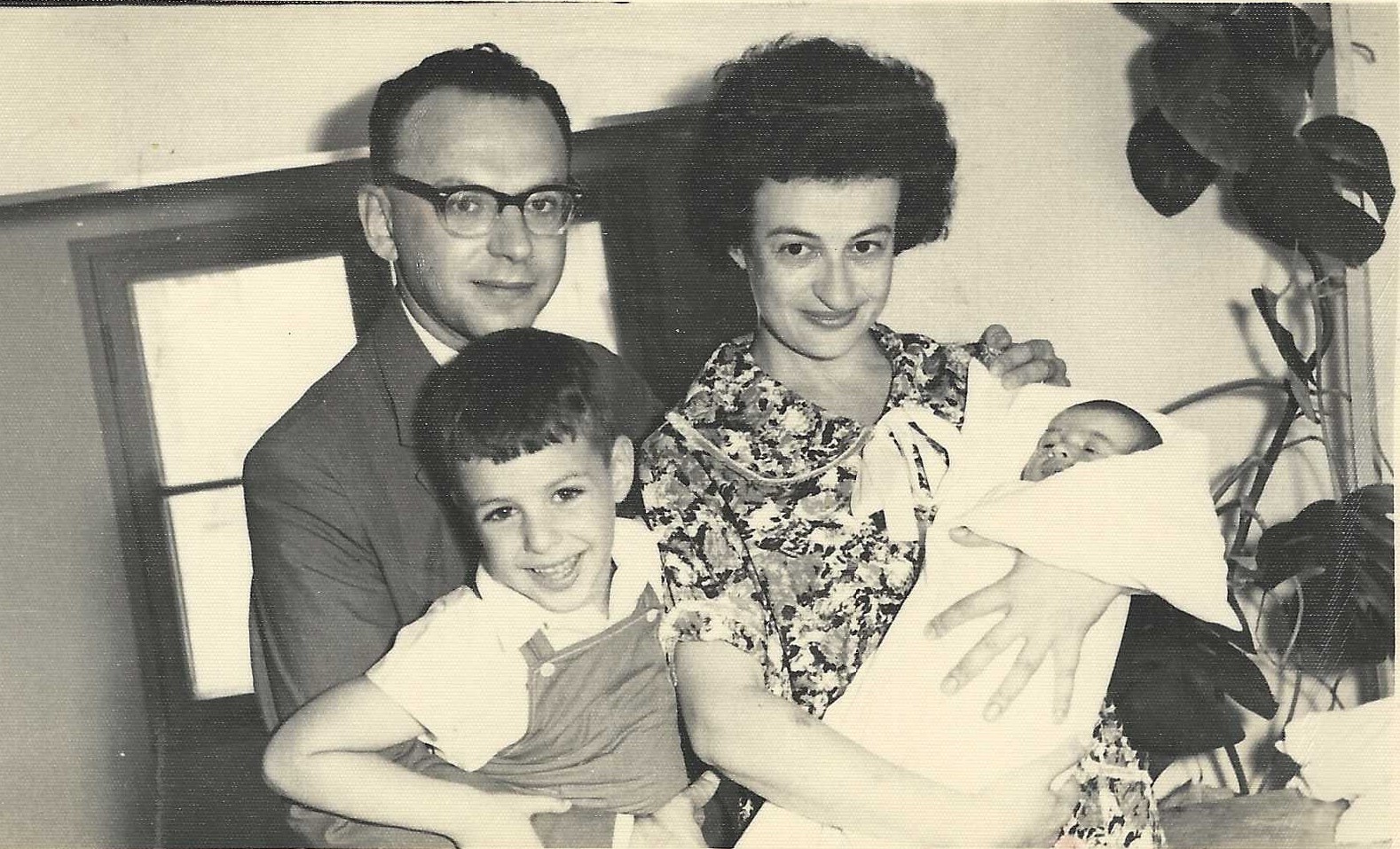 Papa Jean Mom Clarice Brother Dani and New Born Eytan 30.06.1961