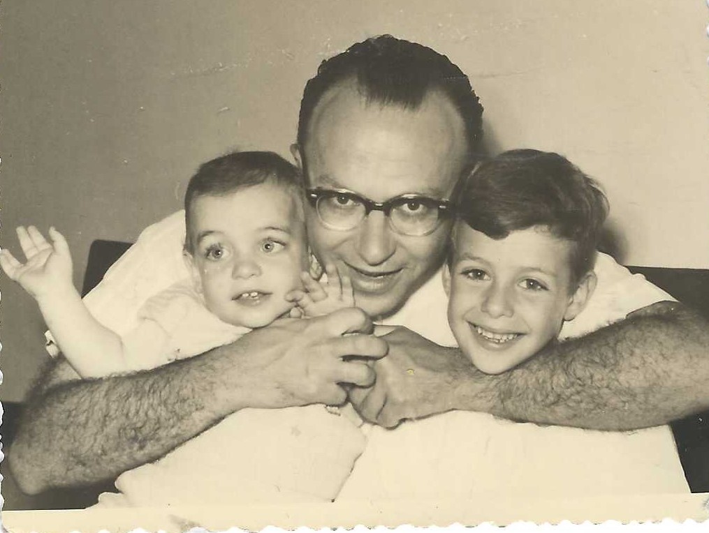 Papa Jean with Dani and Eytan 1962