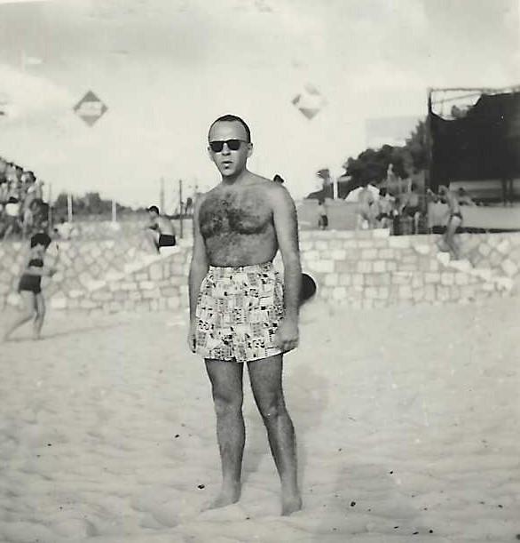 Jean at the Tel Aviv Beach 1959