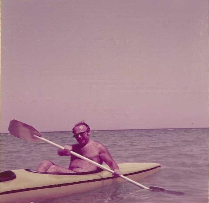 Jean with a Kayak in Eilat