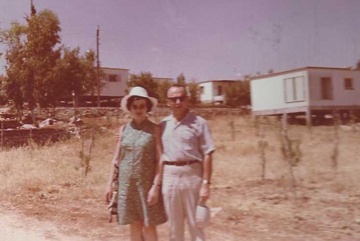 Jean and Clarice on givat Hatachmoshet Jerusalem May 1968