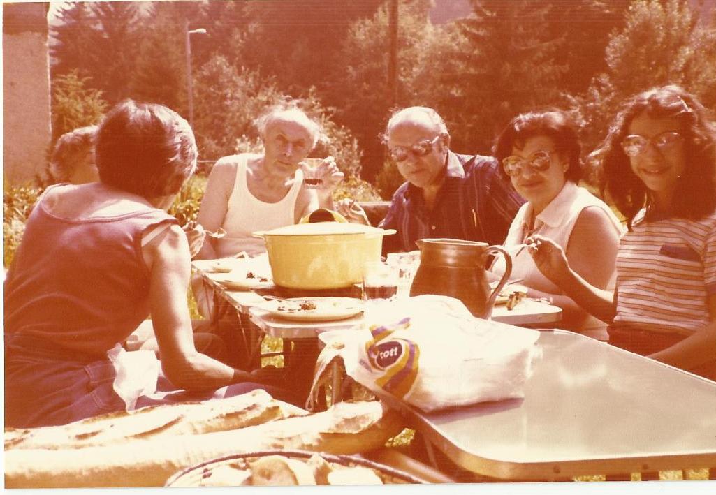 Jean Clarice and Dina Visiting France with his Uncle Dudu and Aunt Moni