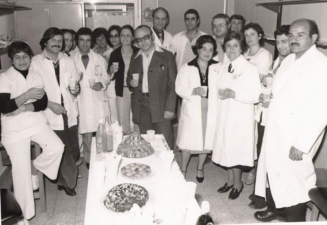 Professor Gilboa with Internal Medicine Department Staff