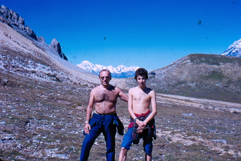 Jean and Dani in the Alps Europe 1974