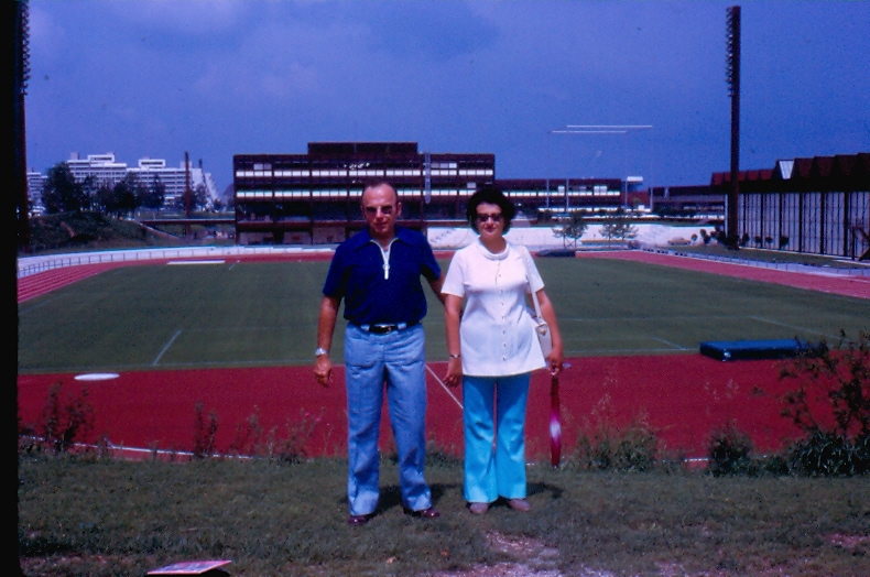 Jean and Clarice on a Field Europe 1972