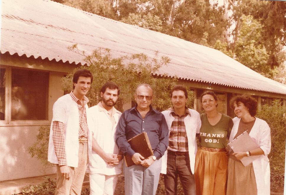 Professor Gilboa with american Students at Assaf Harofeh Hospital